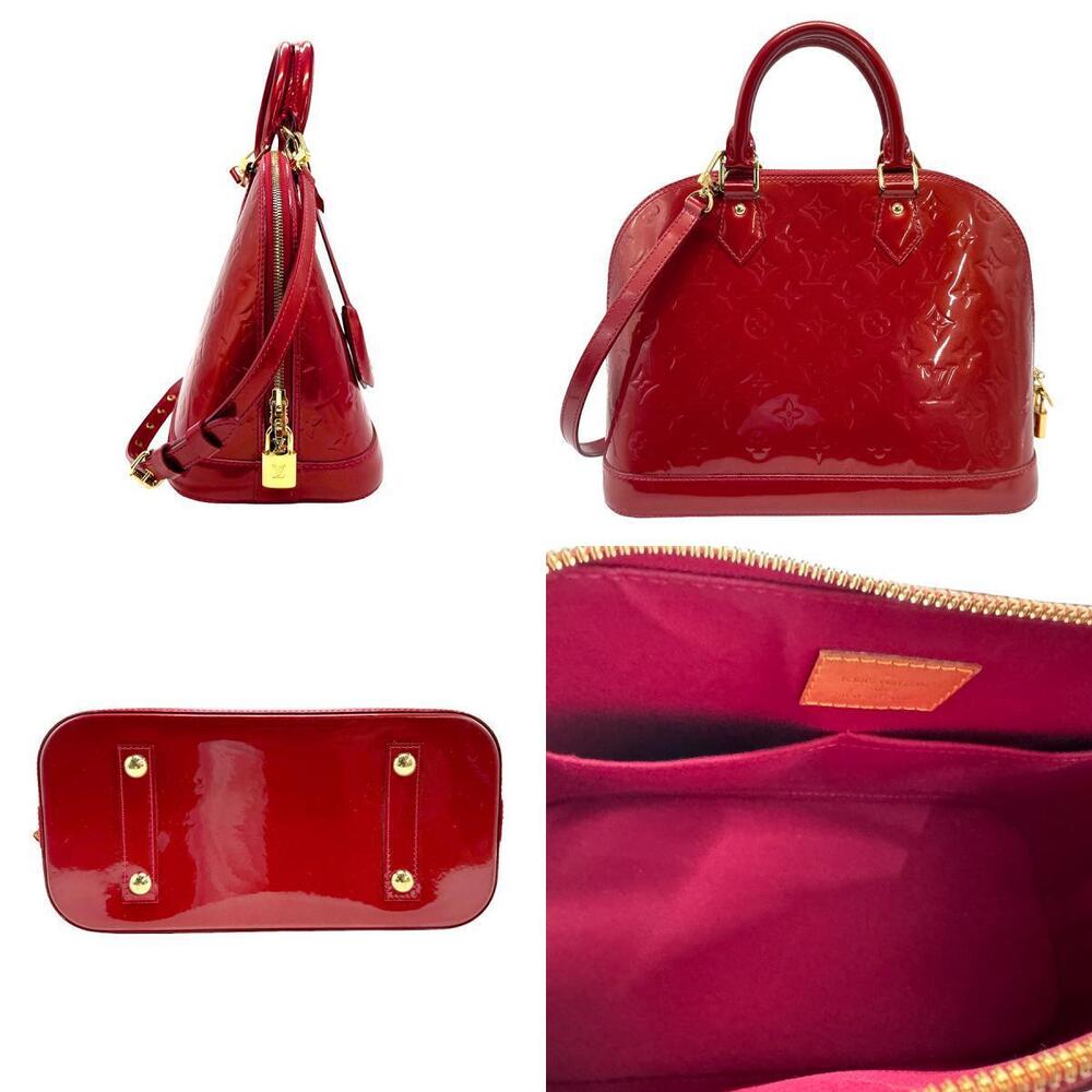 Louis Vuitton Indien Rose Alma Shoulder Bag Vernis Pink Monogram Handbag